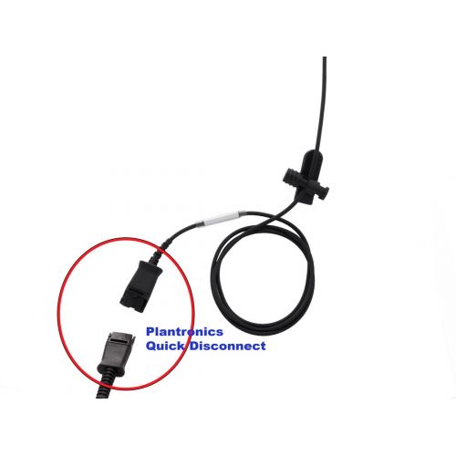  InnoTalk Luxury Monaural 2.5mm Noise Cancel Phone Headset + 2.5 mm Phone Headset Adapter Cord for Customer Service