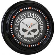 Harley-Davidson Classic Willie G Skull White Neon Clock, 18 inch HDL-16639