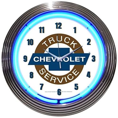  Neonetics Cars and Motorcycles Chevy Truck Neon Wall Clock, 15-Inch