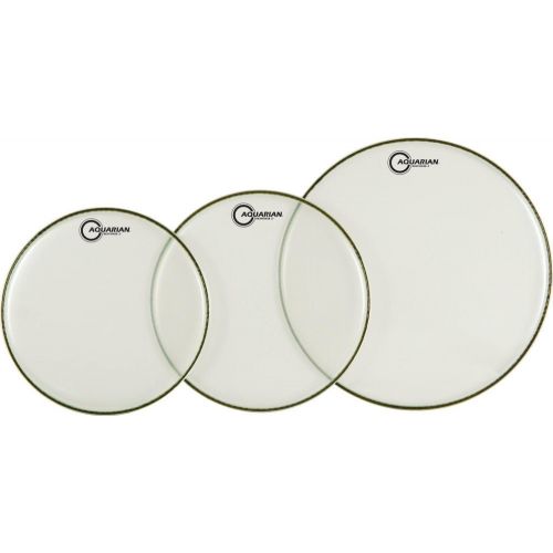  Aquarian Drumheads RSP2-A Response 2 Tom Pack 10, 12, 14-inch