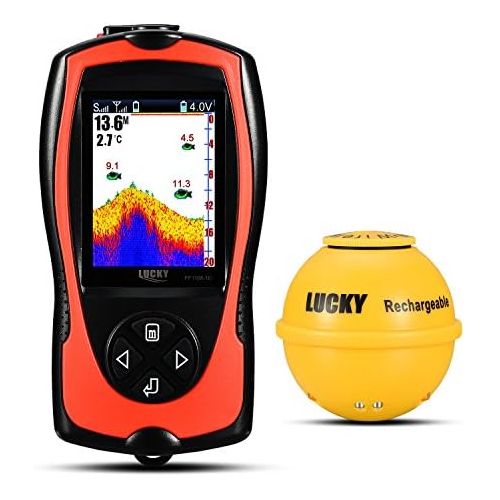  LUCKY Lucky Wireless Fish Finder with Attracting Fish Lamp for Shore Anglers High Definition