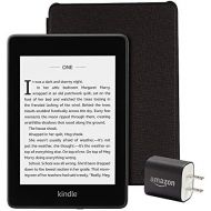 Kindle Paperwhite Essentials Bundle including Kindle Paperwhite - Wifi with Special Offers, Amazon Leather Cover, and Power Adapter