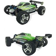 WLtoys TruReey RC Car High Speed 45MPH 4x4 Racing Cars 1:18 SCALE 4WD ELECTRIC POWER W2.4G Radio Remote control Off Road Buggy Truck Powersport Roadster RTR Fast, Green