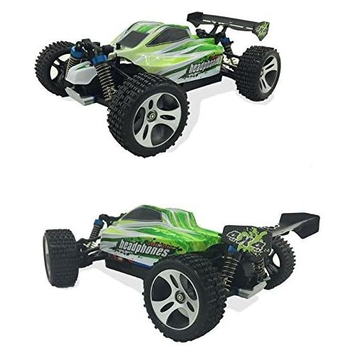  WLtoys TruReey RC Car High Speed 45MPH 4x4 Racing Cars 1:18 SCALE 4WD ELECTRIC POWER W2.4G Radio Remote control Off Road Buggy Truck Powersport Roadster RTR Fast, Green