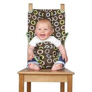 [아마존베스트]Totseat Chair Harness, The Washable and Squashable, Portable Travel High Chair in Chocolate Chip