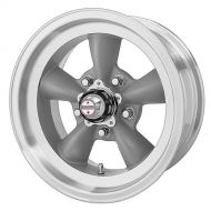 American Racing Custom Wheels VN105 Torq Thrust D Torq Thrust Gray Wheel With Machined Lip (15x4.5/5x114.3mm, -15mm offset)