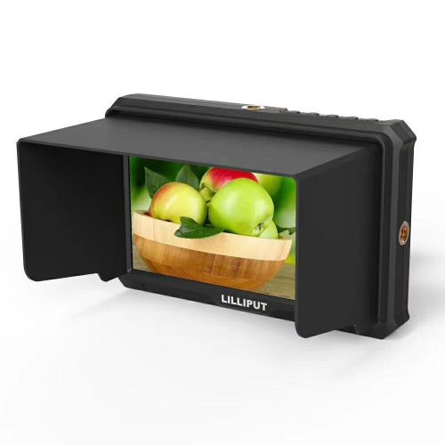  Lilliput LILLIPUT A5 5 Inch Camera-Top Broadcast Monitor for 4K HDMIFull HD Camcorder & DSLR with 1920x1080 Native for Taking Photos & Making Movies + Pisen LP-E6 Battery by Official VIVIT