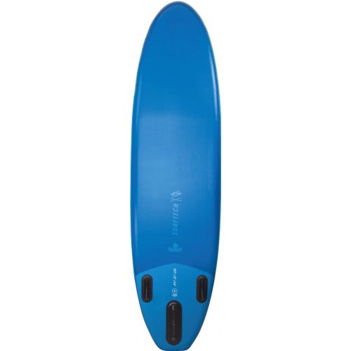  Surftech Skiff Air Travel 100 Inflatable Stand Up Paddle Board (iSUP) Package | Includes Travel Back Pack, Fin, High Pressure Dual Action Hand Pump