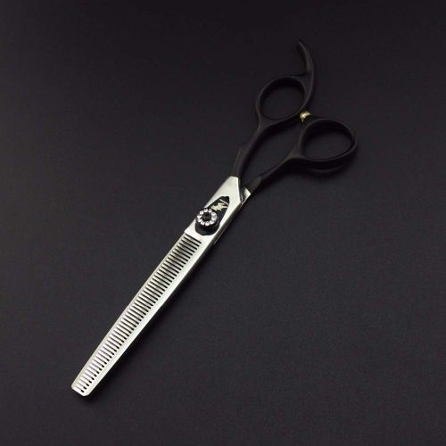  Freelander 7.0 inch Professional Pet Hair Grooming Scissors Thinning Shear & Straight Edge Shear & Curved Scissors & Chunker Shears and Top Japanese 440C Stainless Steel with Pet Grooming Com