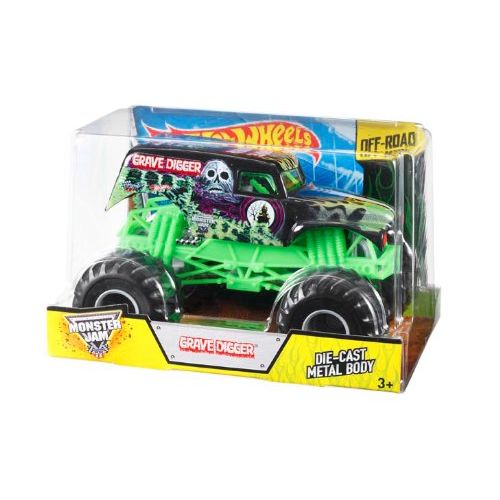  Mattel Hot Wheels Monster Jam 1:24 Grave Digger Die-cast Vehicle