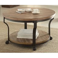 Acme Furniture 80460 Geoff Coffee Table, Oak & Black