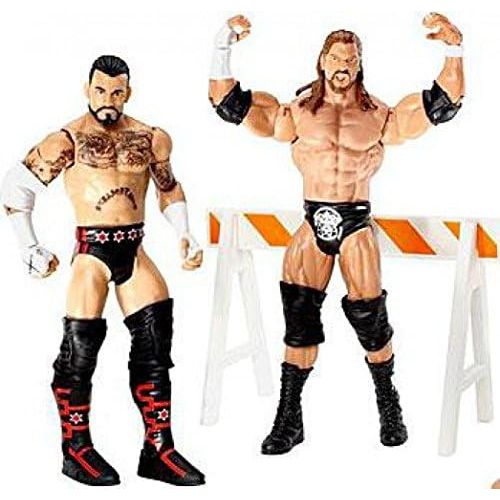 더블유더블유이 WWE Series 18 Battle Pack: CM Punk vs Triple H Figure, 2-Pack