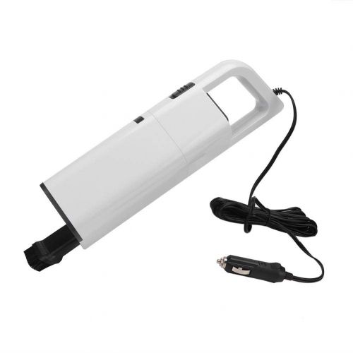 Acouto 12V 60W Car Portable High Power 4000PA Wet & Dry Vehicle Car Handheld Vacuum Cleaner, 12.4 3.9 3.7inch(White)
