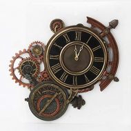 Zeckos Mechanical Steampunk Astrolabe Star Tracker Wall Clock 17 Inch