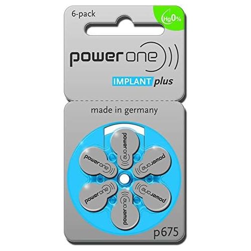  Power One Cochlear Implant Batteries! 20 Packs, Total of 120 Batteries by Power One