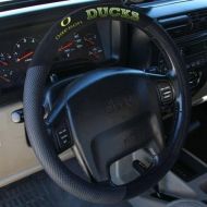 Fremont Die Oregon Ducks-Poly-Suede Steering Wheel Cover SKU-PAS1065681