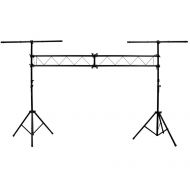 American Sound Connection ASC Pro Audio Mobile DJ Light Stand 10 Foot Length Portable Truss Lighting System with T-Bar