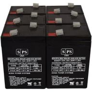 Japan PE6V4 Sealed Lead Acid AGM VRLA - Replacement Battery (6 Pack) SPS Brand
