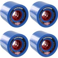 Hawgs Wheels Bigger Biggie Blue Longboard Skateboard Wheels - 73mm 78a (Set of 4)