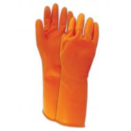 Honeywell North AK1815O Chemical Resistant 18 Mil Unlined Latex Gloves