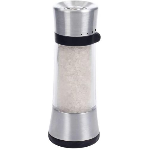 옥소 OXO 11106900 Good Grips Salt and Pepper Mill Set with Adjustable Grind Size, Silver