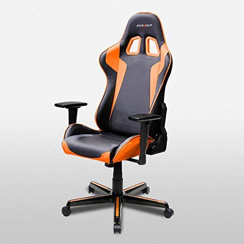  DXRacer OHFH00NO Black & Orange Formula Series Gaming Chair Ergonomic High Backrest Office Computer Chair Esports Chair Swivel Tilt and Recline with Headrest and Lumbar Cushion +