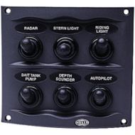 HELLA H73070041 Gray 2-Row 6-Way Compact Switch Panel