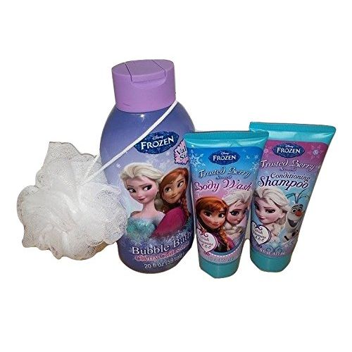 디즈니 Disney Frozen Childrens Bath & Body Gift Set 9 piece Bubble Bath, Shampoo, Body wash and more