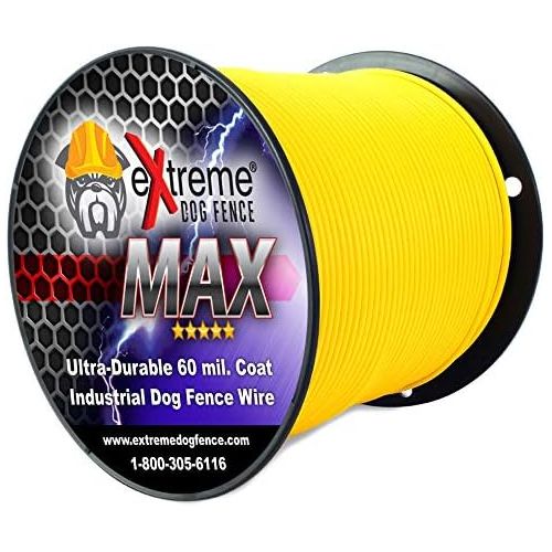  Extreme Dog Fence Maximum Performance Dog Fence Wire - Ultra Thick 60 Mil Polyethylene Protective Jacket - Designed for Max Life Reliability and Low Signal Loss - Universal Compatible