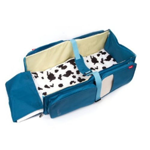  Momo&Lee 3 In 1 Baby Cot Bag Mutiple Purpose Diaper Bag Foldable Travel Bassinet Shoulder Nappy Bags Red