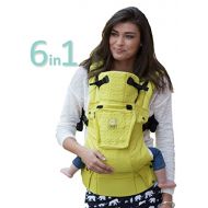 LILLEbaby LLLEEbaby The Complete Embossed SIX-Position 360° Ergonomic Baby & Child Carrier, Citrus - Cotton Baby Carrier, Ergonomic Multi-Position Carrying for Infants Babies Toddlers