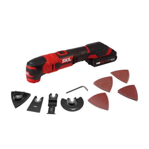  Skil SKIL 20V Oscillating Multitool, Includes 2.0Ah Pwrcore 20 Lithium Battery & Charger - OS593002