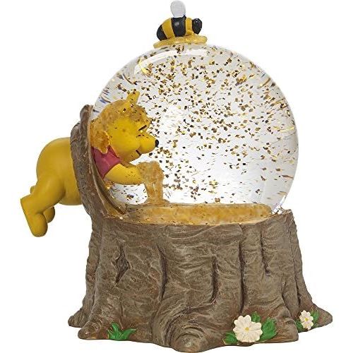 Precious Moments, Disney Showcase Winnie The Pooh Musical Snow Globe, For The Love Of Hunny, ResinGlass, #171708