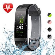 Letsfit Fitness Tracker HR, Color Screen Heart Rate Monitor Watch, Smart Activity Tracker Watch, IP68 Waterproof, Step Calorie Counter, Sleep Monitor, Pedometer Watch for Women Men