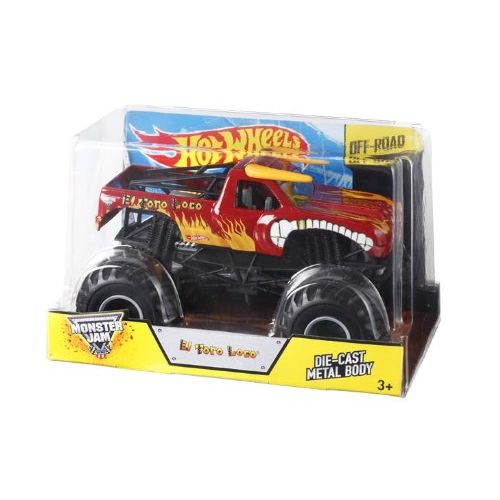  Hot Wheels Monster Jam El Toro Loco Die-Cast Vehicle, 1:24 Scale