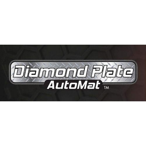 Intro-Tech Diamond Front Row Custom Floor Mats for Select Jeep CJ-5 Models - Simulated Aluminum (Silver)