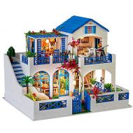 Joykith Toy Joykith DIY House Mini Cottage Mini Villa Puzzle Handmade Toys 3D Puzzles Home Decoration Doll House Best Gift for Friend/ Family-Popular Garden