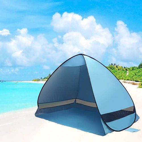  GOFEI 2-3 Persons of Automatic Beach Tent Waterproof Sun Shelter Portable UV Protection Cabana with Carry Bag for Outdoor Camping