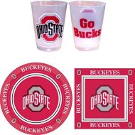 Westrick Ohio State Buckeyes Party Supplies for 24 Guests - 81 Pieces