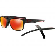 Oakley Mens Crossrange (a) Non-Polarized Iridium Square Sunglasses, Polished Black, 57.0 mm