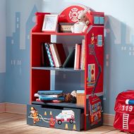Fantasy Fields Little Fire Fighters Themed Kids Wooden Bookcase with Storage