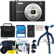 Sony Cyber-shot DSC-W800 Digital Camera (Black) + Deal-Expo Premium Accessories Bundle