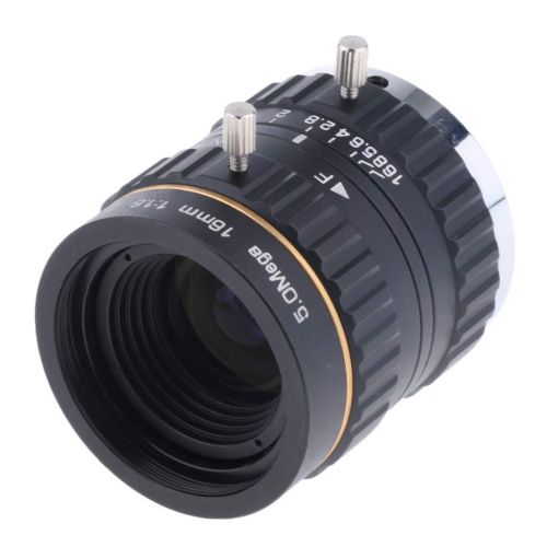  Baosity 5MP(Megapixels) 23 16mm F1.6 CS C Mount Manual IRIS Varifocal Lens for CCTV Industrial Camera