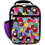 Disney Princess Emoji Girls Soft Insulated School Lunch Box (One Size, Purple)