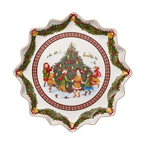  [아마존베스트]Villeroy & Boch Toys Fantasy Pastry Plate Deep Dancing Around The Tree, Premium Porcelain, Colourful, 39 x 39 x 3.5 cm