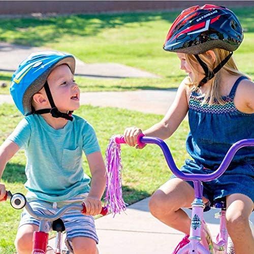  SG Dreamz Kids Bike Helmet  Adjustable from Toddler to Youth Size, Ages 3 to 7 - Durable Kid Bicycle Helmets with Fun Racing Design Boys and Girls Will Love - CSPC Certified for Safety