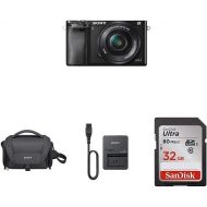 Sony Alpha a6000 Mirrorless Digitial Camera 24.3MP SLR Camera with 3.0-Inch LCD (Black) w16-50mm Power Zoom Lens