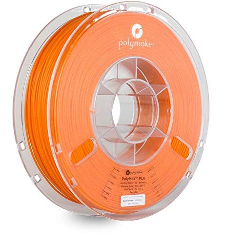  Polymaker PolyMax PLA 3D Printer Filament True Red 2.85 mm 750g. Jam-Free and 9 Times Stronger Than Regular PLA