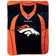 Northwest Officially Licensed NFL Jersey Plush Raschel Throw Blanket, Multi Color, 50 x 60