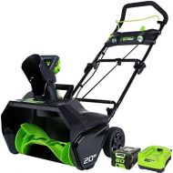 Greenworks PRO 20-Inch 80V Cordless Snow Thrower, 2.0 AH Battery Included 2600402